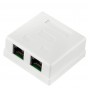 Розетка двопортова LogicPower LP2310 (LP-114) RJ-45 Cat.5e UTP