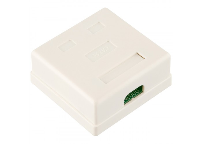Розетка двопортова LogicPower LP2310 (LP-114) RJ-45 Cat.5e UTP