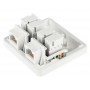Розетка двопортова LogicPower LP2310 (LP-114) RJ-45 Cat.5e UTP