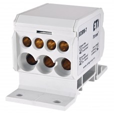 Розподільний блок ETI 001102422 EDBM-7 (192А 1x4-70; 3x2.5-25; 4x2.5-16)