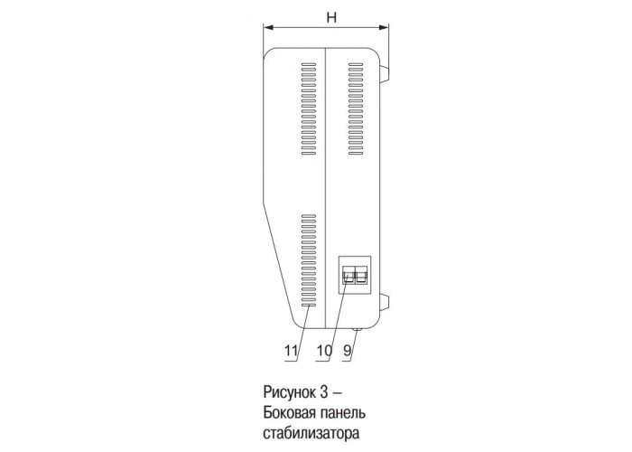 Стабилизатор напряжения настенный Ecoline 10кВА, иек [ivs27-1-10000]