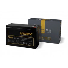 Свинцево-кислотний акумулятор Videx 6FM9 9мАг 12В (6FM9 1CB)