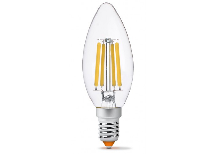 Світлодіодна філаментна лампа Videx Filament C37F E14 6Вт 4100K (VL-C37F-06144)