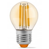 Світлодіодна філаментна лампа Videx Filament G45FA E27 6Вт 2200K (VL-G45FA-06272) бронза
