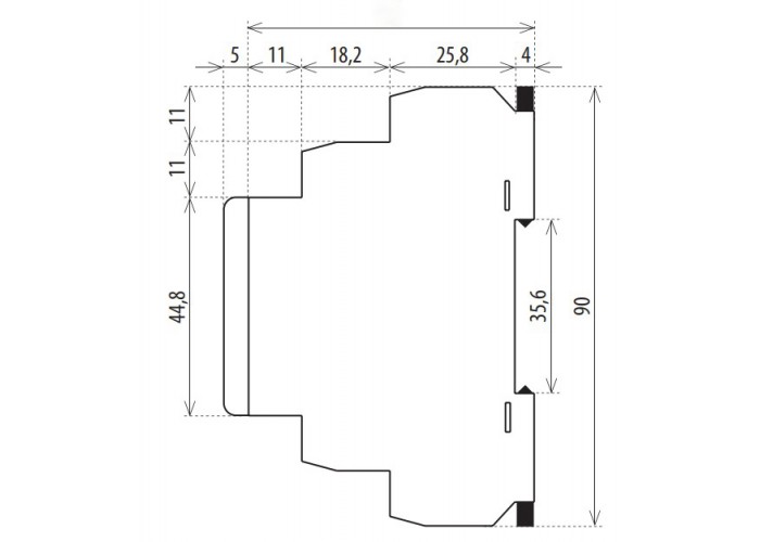 Термореле ETI 002471801 TER-3 А (-30...+10) 24-240 AC/DC (1x16A AC1)