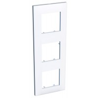 Тримісна вертикальна рамка Schneider Electric Altira ALB44659 (біла)