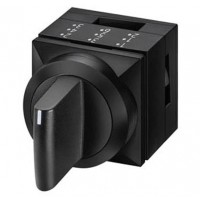 Трипозиційний перемикач Schrack MSK010305R 2х50° з фіксацією (чорний)