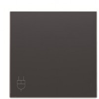 Центральна плата розетки ABB Sky 2CLA858810A1501 8588.1 NS з кришкою (чорний оксамит)