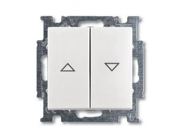 Вимикач жалюзі ABB Basic 55 2CKA001413A1102 2026/4 UC-96-507 (білий шале)