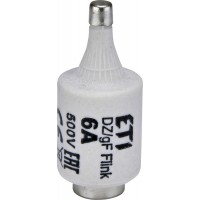 Запобіжник ETI 002312103 D II DZ 6A/500V (E27)
