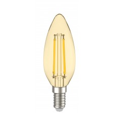 LED лампа IEK LLF-C35-5-230-30-E14-CLG C35 (свічка) 5Вт 230В 2700К E14 серія 360° (золото)