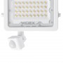 LED прожектор Videx F2e 30Вт 5000K (VL-F2e305W-S) з датчиком руху та освітленості