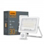LED прожектор Videx F2e 30Вт 5000K (VL-F2e305W-S) з датчиком руху та освітленості
