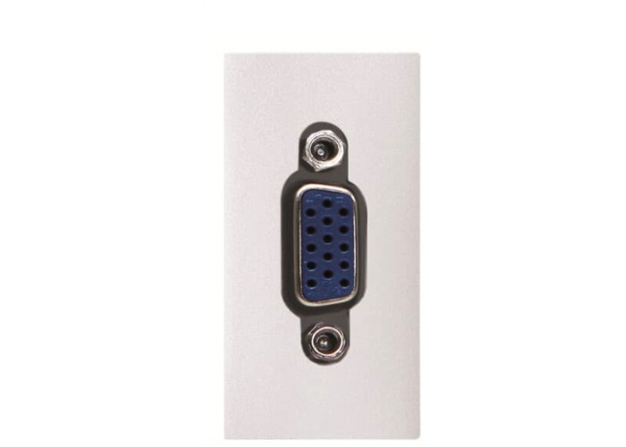 VGA розетка ABB Zenit 2CLA215550N1101 N2155.5 BL 1М (білий)