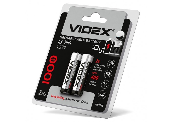 Акумулятор Videx AA 1000мАч (HR6/1000/2DB) 2 шт