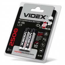 Акумулятор Videx AA 2500мАч (HR6/2500/2DB) 10 шт