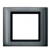 Антрацитова одномісна рамка Schneider Electric Aquadesign MTN400114
