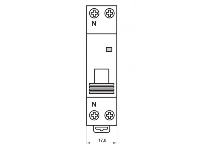 Автоматичний вимикач Schrack AM418520 4,5кА 20А 1P+N х-ка B
