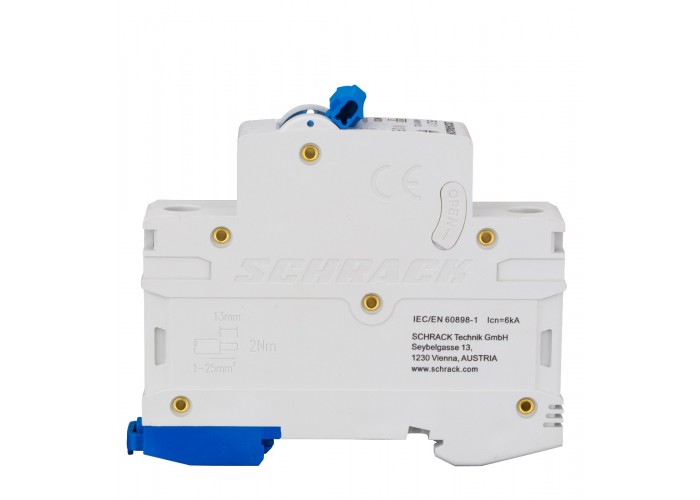 Автоматичний вимикач Schrack AM618104 6кА 4А 1P х-ка B