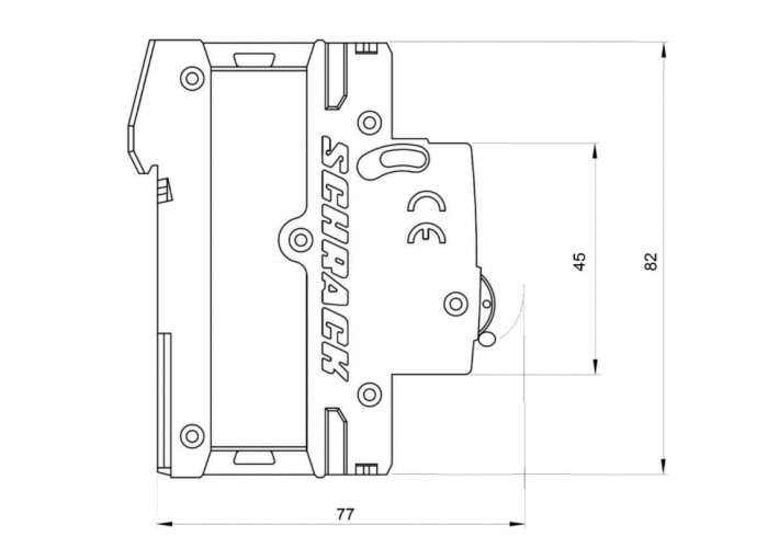 Автоматичний вимикач Schrack AM618104 6кА 4А 1P х-ка B