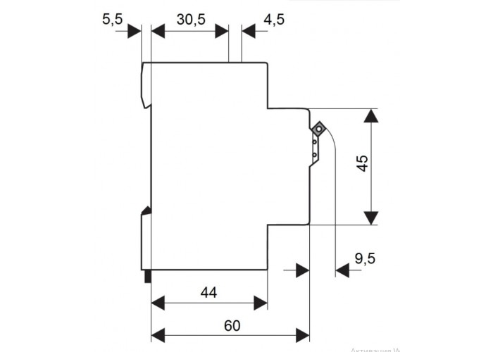 Автоматичний вимикач Schrack BM618250 6кА 50А 2P х-ка B