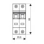 Автоматичний вимикач Schrack BM618250 6кА 50А 2P х-ка B