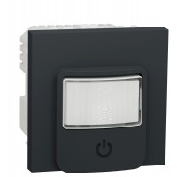 Датчик руху Schneider Electric NU352554 з вимикачем 10А (антрацит)