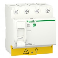 Диференціальне реле Schneider Electric R9R51463 RESI9 4P 63A 30мА АС
