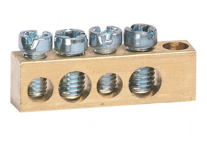 Клемма Hager K140 без держателя 2x16+2x10мм²