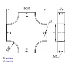 Хрестоподібний відгалужувач DKC DPX 300х80