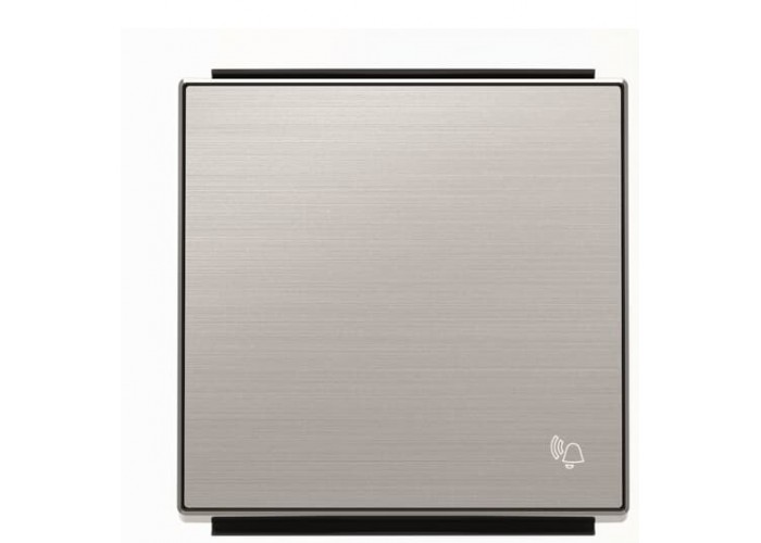Клавіша вимикача ABB Sky 2CLA850400A1401 8504 AI із символом «Дзвінок» (сталь)