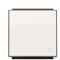 Клавіша вимикача ABB Sky 2CLA850440A1101 8504.4 BL із лінзою із символом «Світло» (білий)