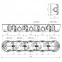 Коробка под розетку Kopos KP 64/5L на 5 мест