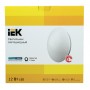 Круглий LED світильник IEK ДПБ 1001 12Вт 4000K IP20 білий (LDPB0-1001-12-4000-K01)
