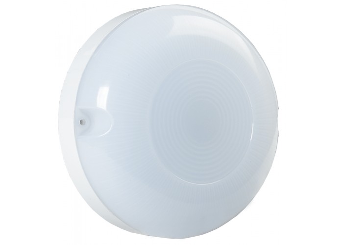 Круглий LED світильник IEK ДПО 1001 LDPO3-1001-008-4000-K01 8Вт 4000K IP54 з акустичним сенсором