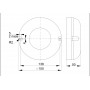 Круглий LED світильник IEK ДПО 1001 LDPO3-1001-008-4000-K01 8Вт 4000K IP54 з акустичним сенсором