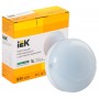 Круглий LED світильник IEK ДПО 1001 LDPO3-1001-008-4000-K01 8Вт 4000K IP54 з акустичним сенсором