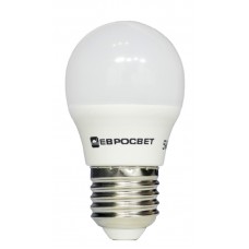 Лампочка LED Р-5-3000-27 5Вт Євросвітло 4200К шар, Е27