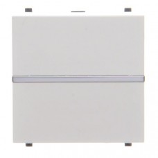 Однокнопковий двополюсний вимикач ABB Zenit 2CLA220120N1101 N2201.2 BL (білий)