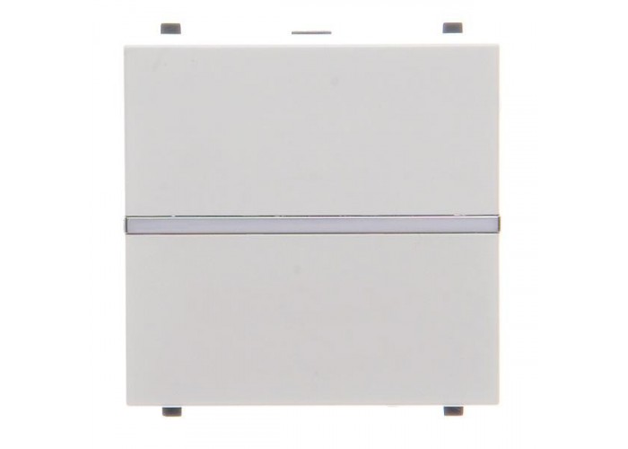 Однокнопковий двополюсний вимикач ABB Zenit 2CLA220120N1101 N2201.2 BL (білий)