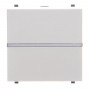 Однокнопковий двополюсний вимикач ABB Zenit 2CLA220120N1101 N2201.2 BL (білий)