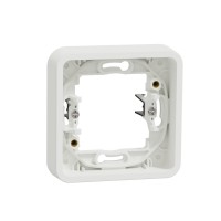 Одномісна рамка Schneider Electric MUR39108 із затискачами IP55 (біла)