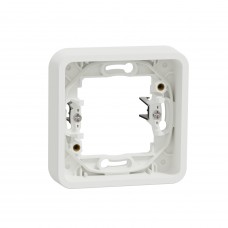 Одномісна рамка Schneider Electric MUR39108 із затискачами IP55 (біла)