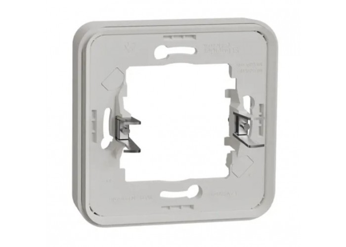 Одномісна рамка Schneider Electric MUR39108 із затискачами IP55 (біла)
