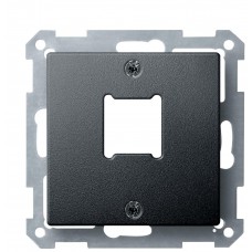 Однопортова центральна плата RJ11/RJ45 розетки Schneider Electric Merten System M MTN291114 (антрацит)