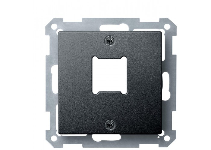 Однопортовая центральная плата RJ11/RJ45 розетки Schneider Electric Merten System M MTN291114 (антрацит)
