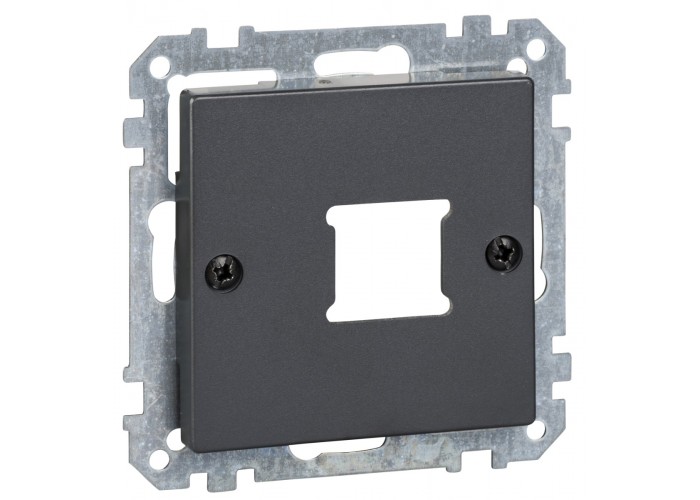 Однопортовая центральная плата RJ11/RJ45 розетки Schneider Electric Merten System M MTN291114 (антрацит)