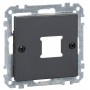 Однопортовая центральная плата RJ11/RJ45 розетки Schneider Electric Merten System M MTN291114 (антрацит)