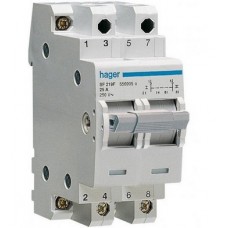 Перемикач введення резерву Hager SF219G 2P 40 А I-0-II