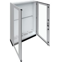 Підлоговий щит із прозорими дверима Hager FR24L2 Univers IP55/II 1850x1050x275мм із цоколем h=200мм